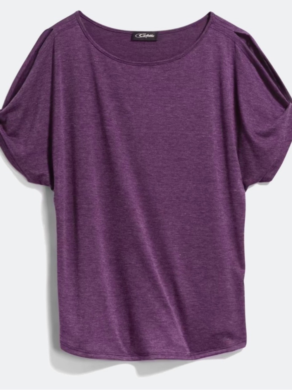 COLETTE

Plum Romey Cold Shoulder Knit Tee